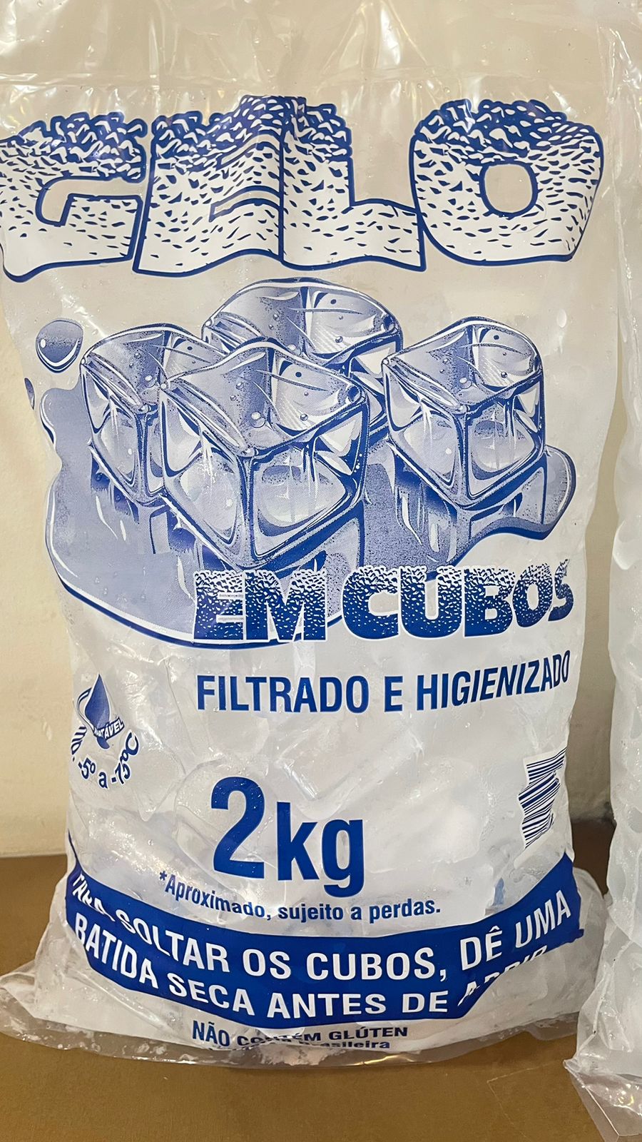 EMBALAGEM PARA GELO - 2KG = 500 UND - CO ...