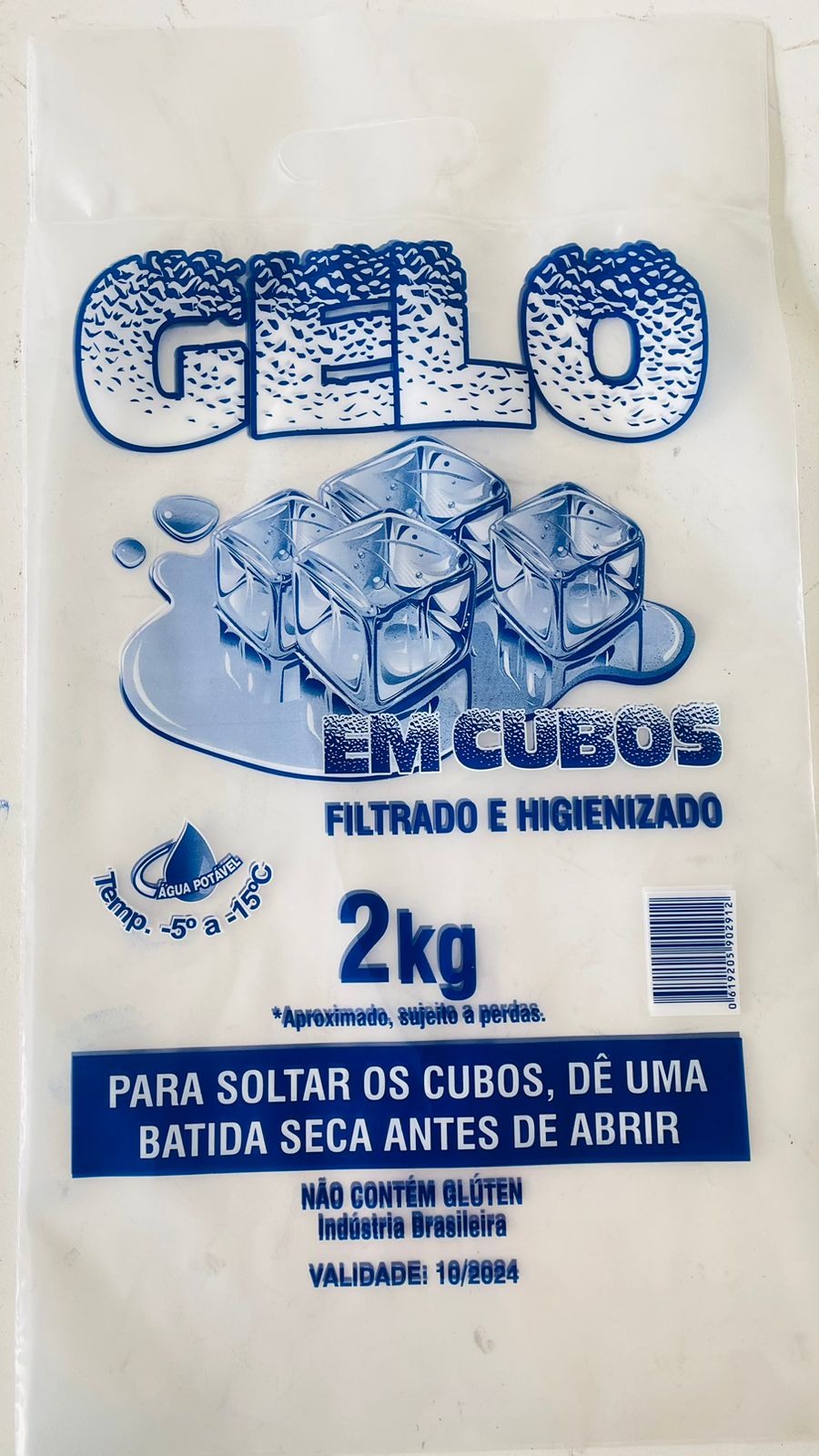 EMBALAGEM PARA GELO - 2KG = 500 UND - CO ...